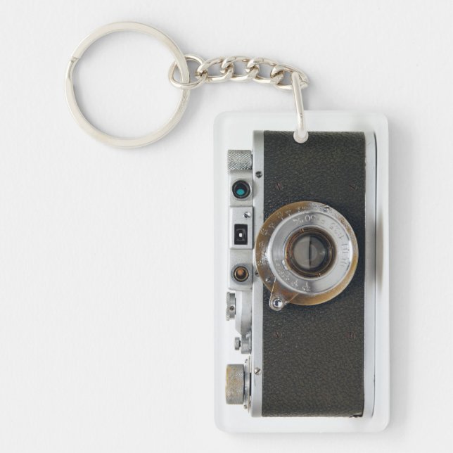 Russian VINTAGE CAMERA F Monogram DsAK Keychain (Front)
