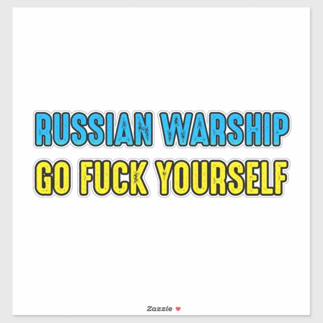 Russian warship go f yourself (Sheet)