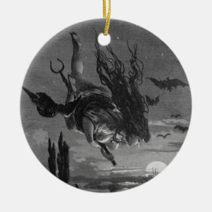 Russian Witch: Picturesque Russia Ceramic Ornament