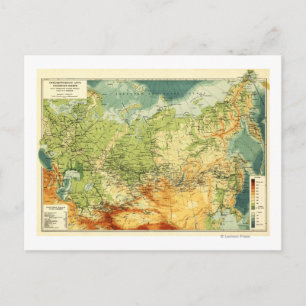 RussiaPanoramic MapRussia Postcard