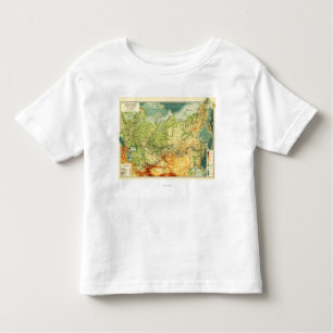 RussiaPanoramic MapRussia Toddler T-Shirt
