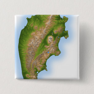 Russia's Kamchatka Peninsula 15 Cm Square Badge