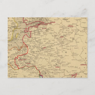 Russie, Pologne, Suede, Norwege, Danemarck en 1840 Postcard