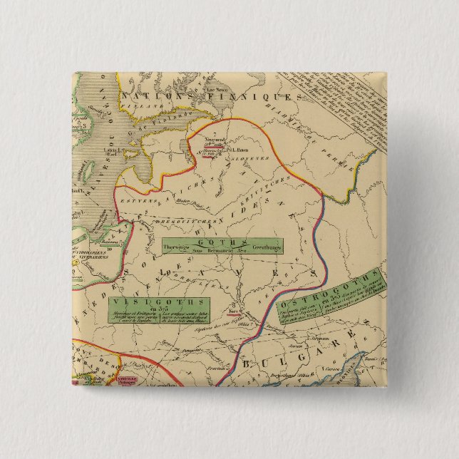 Russie, Suede, Norwege 15 Cm Square Badge (Front)