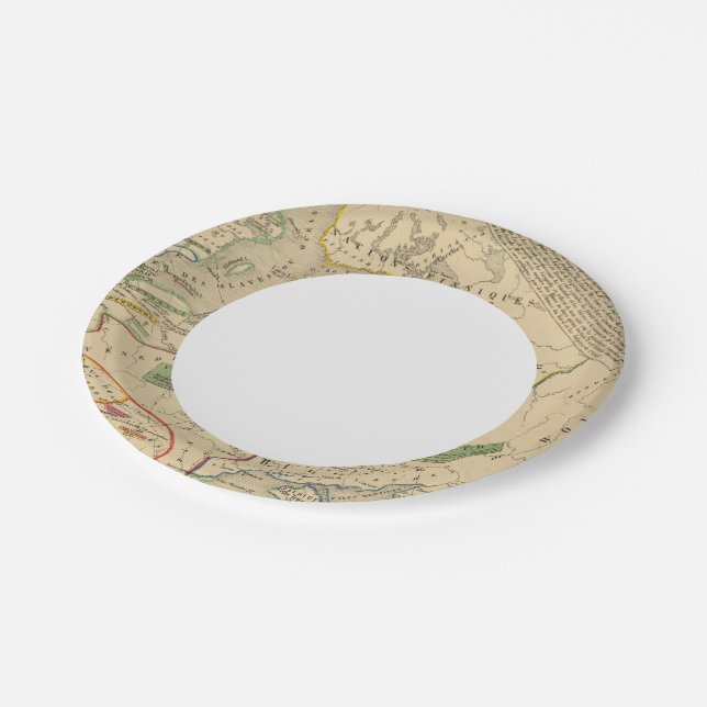 Russie, Suede, Norwege Paper Plate (Angled)