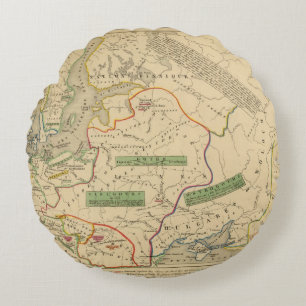 Russie, Suede, Norwege Round Cushion
