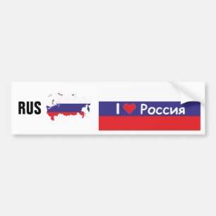 Russland - Russia Autoaufkleber Bumper Sticker
