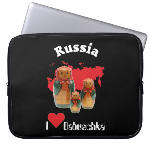 Russland - Russia Babuschka Gerätehülle 10" - 15" Laptop Sleeve