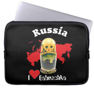 Russland - Russia Babuschka Gerätehülle 10" - 15" Laptop Sleeve