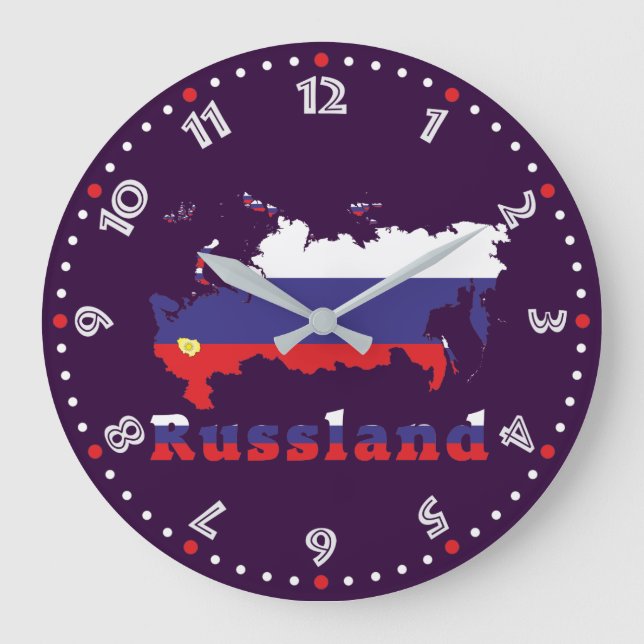 Russland - Russia Wanduhr Large Clock (Front)