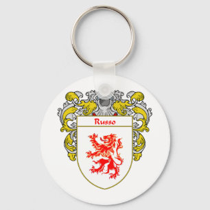 Russo Coat of Arms (Mantled) Key Ring