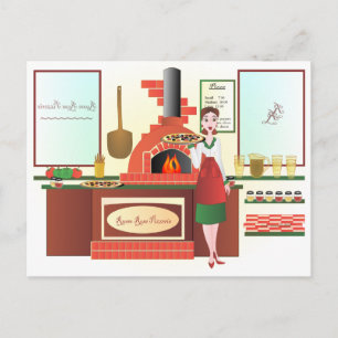Russo Rosa Pizzeria Postcard