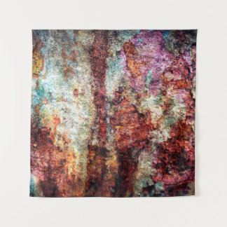 Rust abstract colorful grunge tapestry