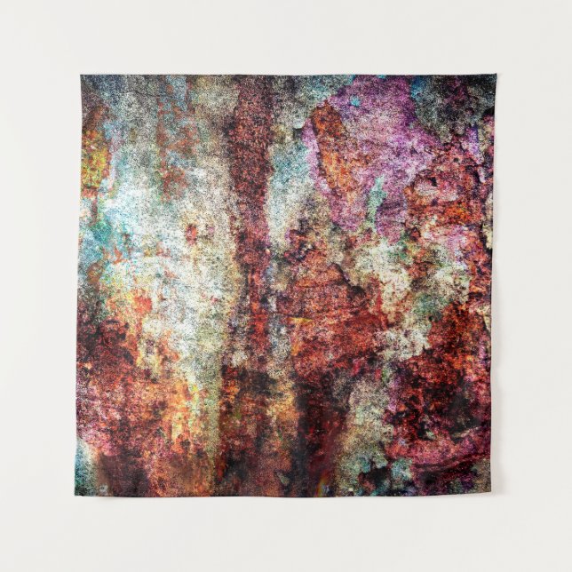 Rust abstract colorful grunge tapestry (Front)