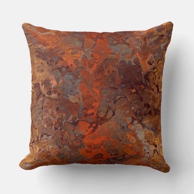 Rust Abstract Cushion (Front)