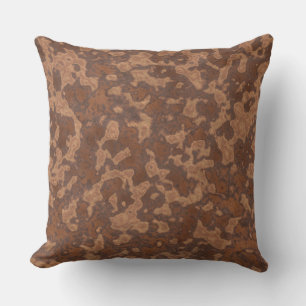 Rust Abstract Cushion