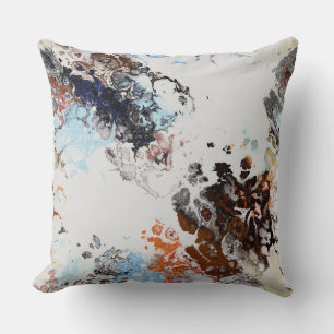 Rust and Blue Cushion
