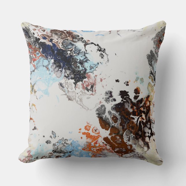 Rust and Blue Cushion (Front)
