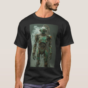 Rust and Remnants: A Dystopian Android T-Shirt