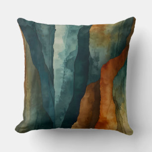 Rust and Teal Cushion