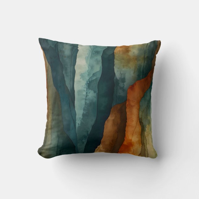 Rust and Teal Cushion (Front)