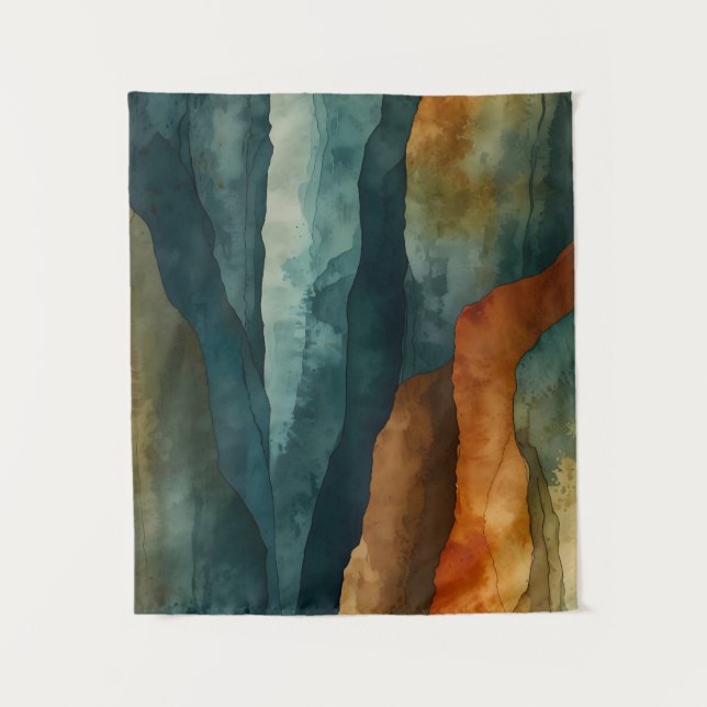 Rust and Teal Tapestry (Front)