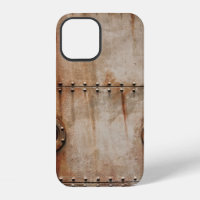 RUST AND TEXTURE ON METAL PLATE SIDES OF STAGED SH
