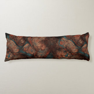 Rust and Turquoise Stone Abstract Body Cushion