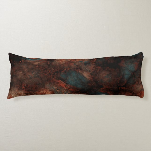 Rust and turquoise stone  body cushion (Front)