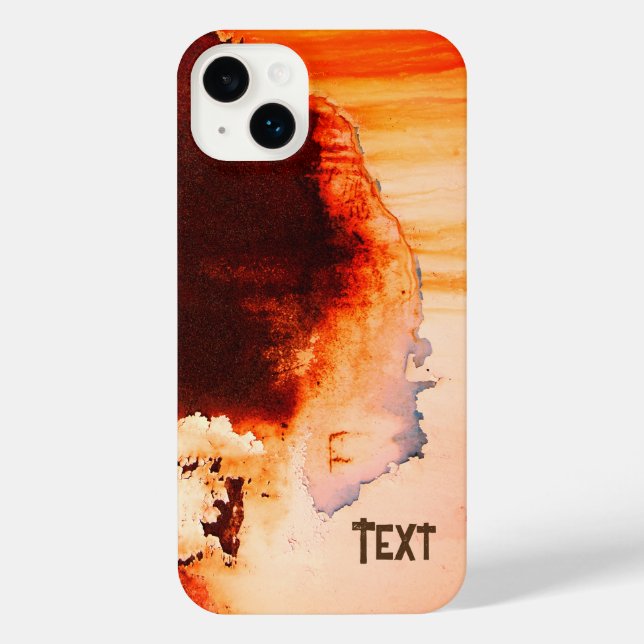 Rust Art Cool Fun Unique iPhone Case (Back)