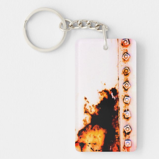 Rust Art - Cool Fun Unique Key Ring (Front)