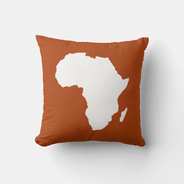 Rust Audacious Africa Cushion (Front)