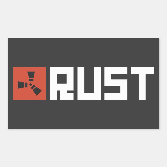 RUST Banner BRWC Rectangular Sticker (Front)