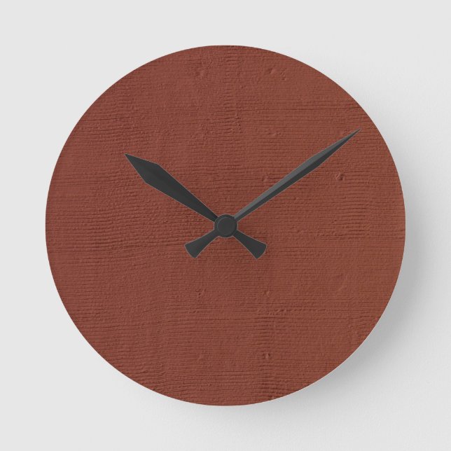 Rust Colored Wall Round Clock (Front)