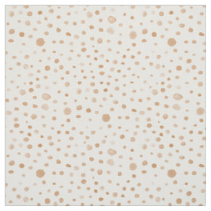 Rust Confetti Watercolor Dots Fabric