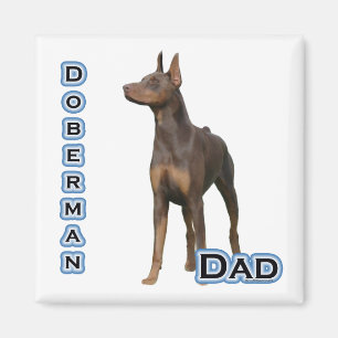 Rust Doberman Dad 4 - Magnet