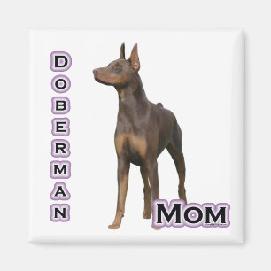 Rust Doberman Mum 4 - Magnet