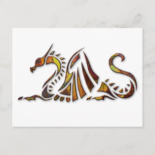 Rust Dragon Postcard