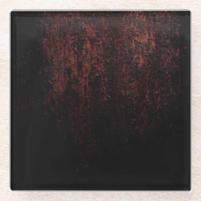 Rust Dreams Glass Coaster (Front)