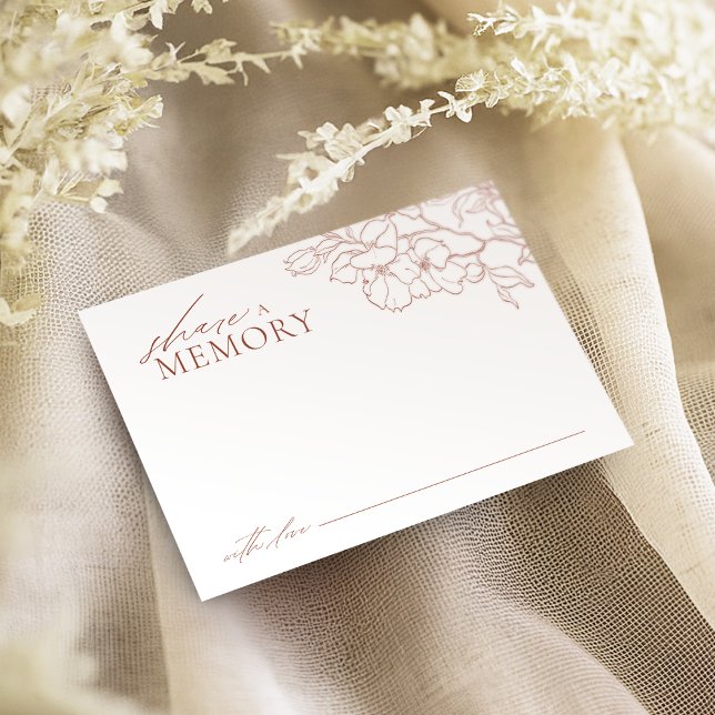 Rust elegant floral share a memory card (Rust elegant floral share a memory card)