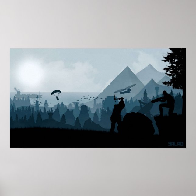 Rust Game Airdrops And Mining Gaming Poster (Front)