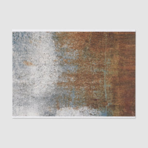 Rust & Grey Texture Distressed Grunge Urban Decor Tissue Paper