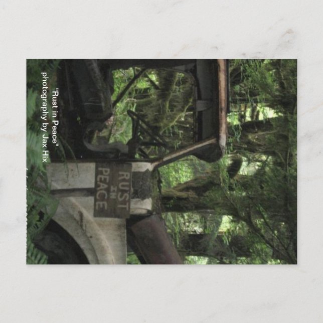 Rust In Peace Postcard (Front)