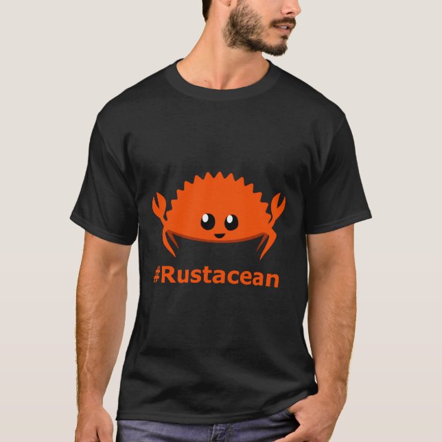 Rust Language  Lang Unofficial Mascot - Ferris the T-Shirt (Front)