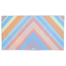 Rust Leaf Geometric Pattern Pillowcases – Modern A