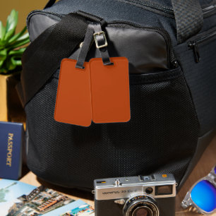 Rust Luggage Tag