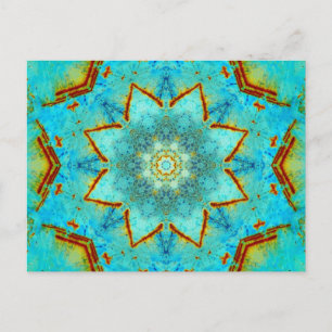 Rust Mandala Postcard