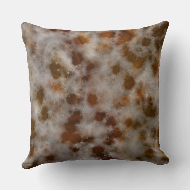 Rust Marble abstract Cushion (Back)
