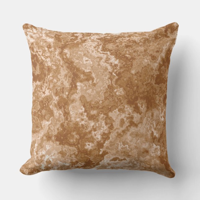 Rust Marble abstract Cushion (Front)