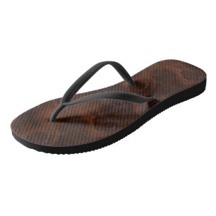 Rust Marble Abstract Thongs